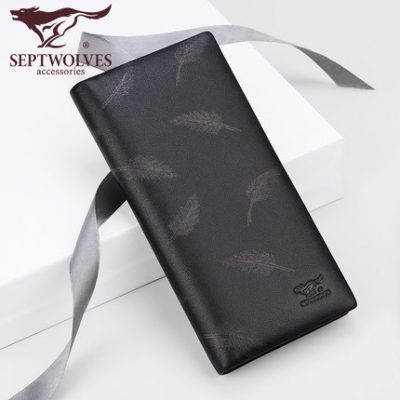 Ví nam bảy ví da dài chính hãng mới 2019 thủy triều thương hiệu nam tùy chỉnh ví chữ nam thanh niên