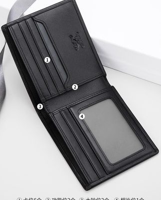 Bảy ví sói nam da nam nam tùy chỉnh chữ 2019 thanh niên mới ngắn phần thủy triều thương hiệu đất