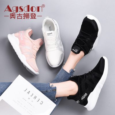 Giày thể thao nữ phiên bản Hàn Quốc ulzzang Harajuku hoang dã 2019 mới mùa thu giày chạy mùa thu giày nữ bình thường