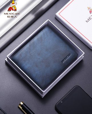 Ví Scarecrow nam da ngắn 2019 mới dành cho giới trẻ siêu mỏng bằng da mềm Ví đơn bằng lái xe