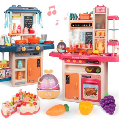 Đồ chơi nhà bếp cho bé trai lớn bé gái chơi nhà set 3 1 9 bé gái nấu ăn mô phỏng đồ dùng nhà bếp