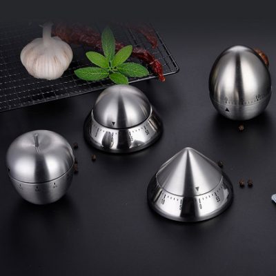 Không có pin hẹn giờ cơ thép không gỉ nhắc nhở sinh viên nhà bếp công cụ đếm ngược thời gian nướng