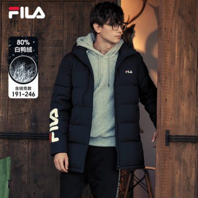 FILA Feile mid-down down jacket nam 2019 mùa đông mới thể thao giản dị nam xuống áo khoác thương hiệu đích thực