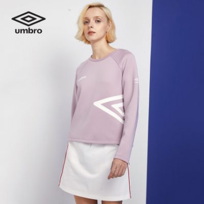 UMBRO Umbro 2019 mùa xuân mới của phụ nữ áo thun thể thao không mũ và áo len giải trí nữ áo thun cổ tròn