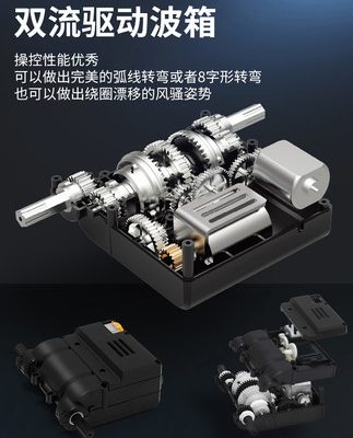 Xe tăng điều khiển từ xa đồ chơi trẻ em mô hình điện quá khổ mô phỏng off-road theo dõi RC tốc độ cao xe trôi