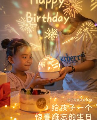 Trang trí đèn chiếu sáng phòng ngủ đầu giường cô gái công chúa cô gái trẻ em phòng net màu đỏ dễ thương món quà Giáng sinh