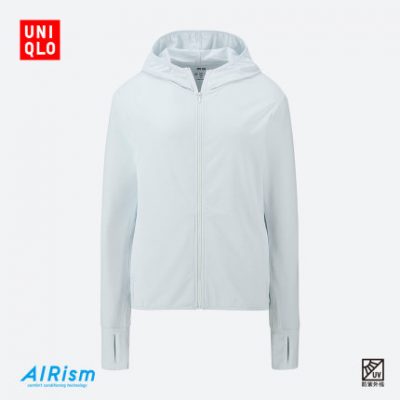 Phụ nữ / Phụ huynh Mặc AIRism Áo lưới UV Áo nịt (Áo dài tay)