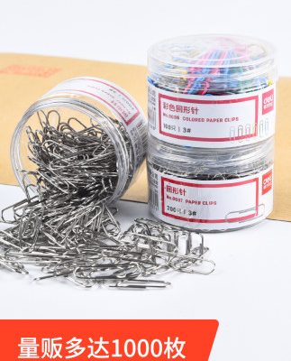 Kẹp giấy hiệu quả Vật tư văn phòng Kẹp giấy Retro pin văn phòng phẩm ràng buộc Mạ niken dày 1000 Lớn