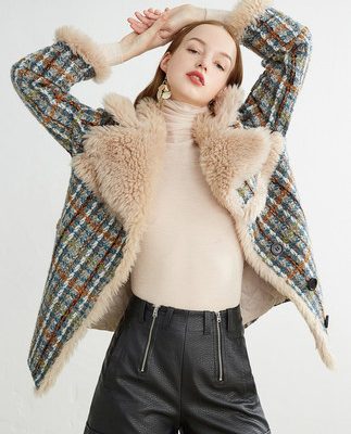 Yinger bài thơ mùa đông nữ 2019 thời trang mới nhỏ nước hoa gió tweed len ve áo ngắn
