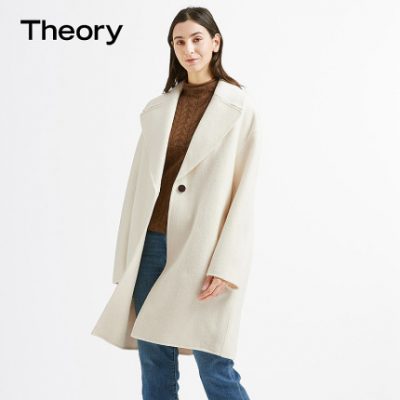 Lý thuyết phụ nữ mới len và áo khoác pha trộn cashmere J091404R