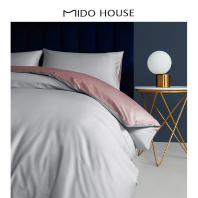 Bộ đồ giường màu tinh khiết 316TC Bộ đồ giường dệt tại nhà Net Red 60S quilt Cover Cotton Cotton Bed Sheet Four Piece Set