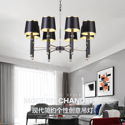 Đèn phòng khách hiện đại đơn giản Phong cách công nghiệp Mỹ cá tính sáng tạo thiết kế nghệ thuật nhà hàng đèn phòng ngủ Đèn chùm Bắc Âu