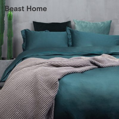 The BEAST / Beastist Home Dệt thêu Bông Thơ Màu giường tinh khiết Bộ bốn chăn bông