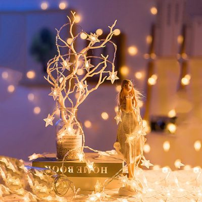 Sáng tạo Năm mới Trang trí Sắp xếp Đèn lồng Đèn nhấp nháy Chuỗi Đèn Starry Treo Đèn chiếu sáng Chuỗi ký túc xá Đèn ngủ