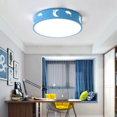 Phòng trẻ em đèn trần sáng tạo bé trai cô gái nordic đèn hoạt hình công chúa phòng sao trăng đèn phòng ngủ