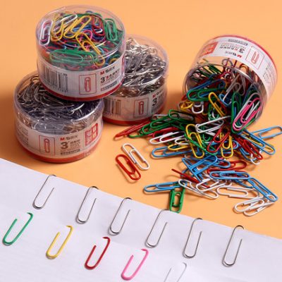 Chenguang kẹp giấy văn phòng cung cấp kẹp giấy retro pin ràng buộc văn phòng phẩm mạ niken dày hộp lớn bán buôn giấy kẹp màu kim loại chống gỉ đuôi dài clip đánh dấu sáng tạo dễ thương