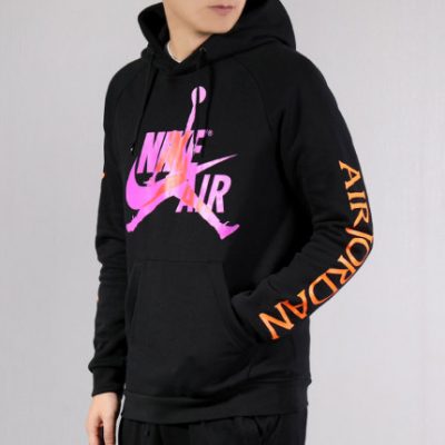 Áo khoác thể thao nam NIKE Nike 2019 mùa đông Áo khoác thể thao dày mới AJ Plus Velvet Hoodie BV6011