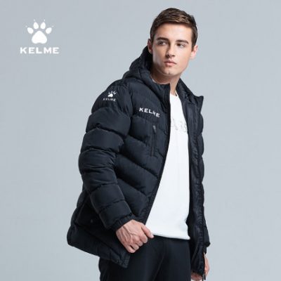kelme karl vẻ đẹp thể thao cotton quần áo bóng đá nam đào tạo áo khoác chính thức bông ấm áp bông mùa đông