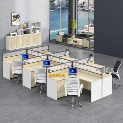 Bàn ghế nhân viên nội thất bàn ghế kết hợp màn hình vị trí làm việc 46 người thẻ nhân viên máy tính phân vùng