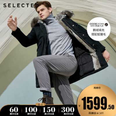 CHỌN Slade nam cáo lông đồng phục lông cáo xuống áo khoác S | 419412504