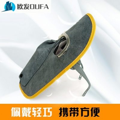 Mặt nạ hàn da bò cho thợ hàn đặc biệt chống nướng mặt hàn argon mũ hàn mặt đầy đủ gắn mặt nạ hàn nhẹ