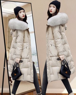 Áo khoác dài đến đầu gối giữa mùa đông 2019 quần áo mới của phụ nữ Dongdaemun mẫu nổ thời trang áo khoác mùa đông thời trang