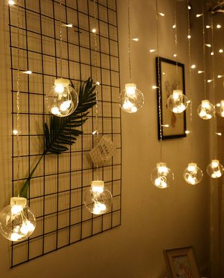 đèn led đầy màu sắc đèn nhấp nháy chuỗi đèn phòng ngủ đầy sao đèn đỏ phòng bố trí đèn trang trí sao đèn rèm