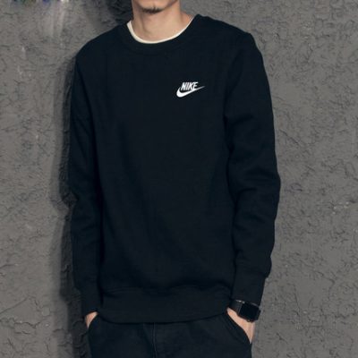 Áo len nam NIKE Nike 2019 thu đông mới diện áo thể thao áo thun dệt kim áo len cổ tròn giản dị