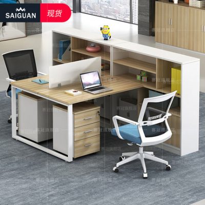 Kết hợp bàn ghế vương miện kết hợp đơn giản hiện đại 2/4/6 nhân viên trạm nhân viên bàn văn phòng bàn ghế tài chính