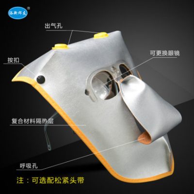 Mặt nạ gắn đầu bảo vệ hàn thợ hàn chống rang mặt sáng hai mặt nạ hàn đặc biệt nắp hàn mặt cho hồ quang argon