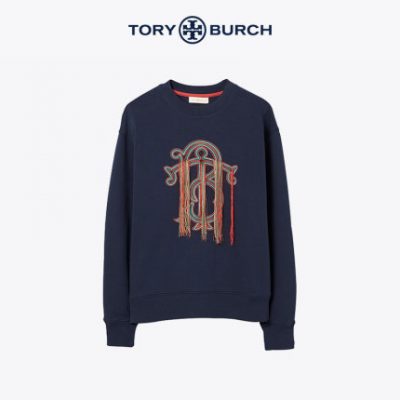 TUR BURCH Tang Liboqi 19 mùa thu và mùa đông Phụ nữ thêu áo len giản dị 57692