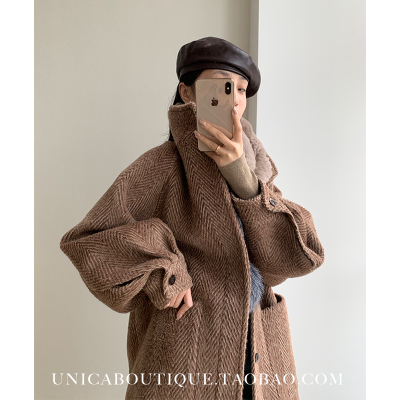 UNICA GoldenAge Tabard năm mới Thời trang cao cấp xương cá sấu Retro Sulli Alpaca Silhouette