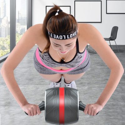 Tự động phục hồi bụng khỏe mạnh bánh xe cơ bụng di chuyển nhanh bánh xe nhân tạo nam và nữ mỏng thể thao lăn bụng trượt thiết bị thể dục tại nhà