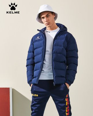 kelme Carl vẻ đẹp cotton nam giữa mùa đông đào tạo bóng đá cotton thể thao dày áo khoác đích thực