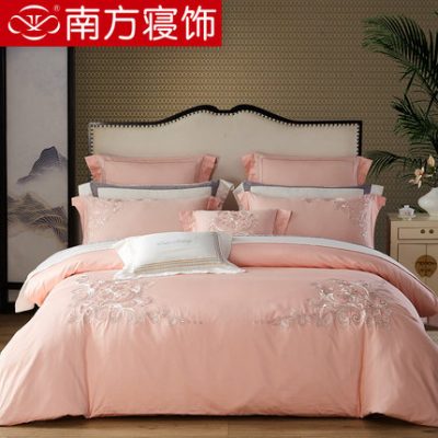 Bộ đồ giường miền Nam 60 bộ quần áo dài bằng vải satin dài bốn sợi cotton dài 1,8m.