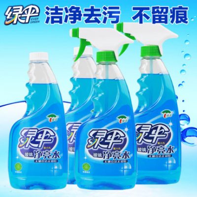 Green Umbrella Net Nước sạch thủy tinh 4 chai Kính gia dụng Vệ sinh Cửa sổ Rửa kính Khử trùng Làm sạch Vệ sinh