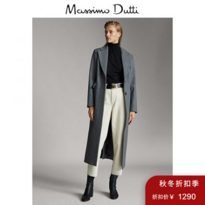 Khuyến mãi mùa thu / đông Massimo Dutti Women Thời trang mùa thu Áo len dài Áo len mỏng 06408516802