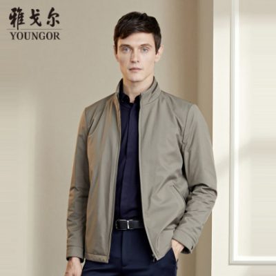 Áo khoác nam mùa thu nam mùa đông và áo khoác nam đứng cổ áo ấm