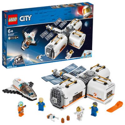 Lego city series 60227 lugo trạm vũ trụ cậu bé lego lắp ráp hạt nhỏ xây dựng khối đồ chơi trẻ em