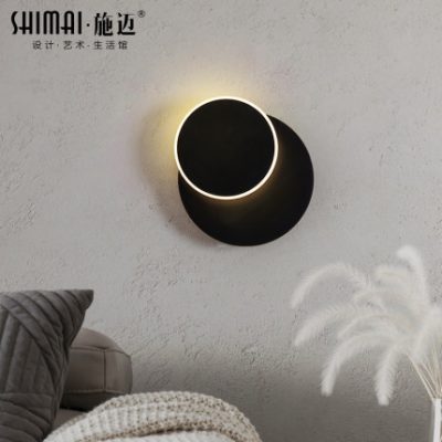 Bắc Âu hiện đại thiết kế nghệ thuật phòng khách trang trí đèn tường sáng tạo tối giản cá tính phòng ngủ đèn ngủ