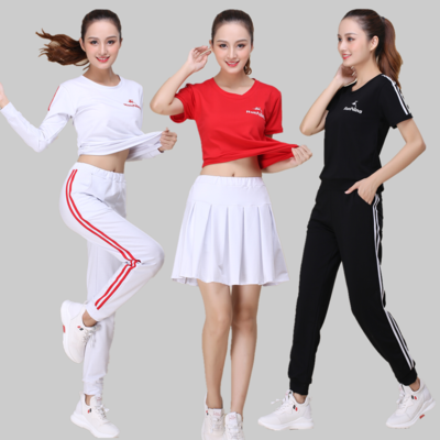 Mùa thu 2019 mới tập thể dục thể thao quần áo nhảy vuông quần áo nhảy múa ma quần quần nữ biểu diễn tập thể dục