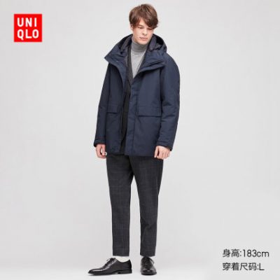 Áo khoác trùm đầu hiệu suất cao cho nam (hợp chất đầy xuống) 421716 UNIQLO