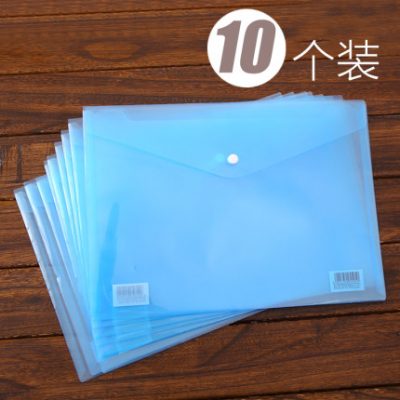 Túi đựng tài liệu hiệu quả trong suốt a4 snap file lưu trữ danh mục tài liệu đấu thầu túi thư mục đặc biệt nút nút a4 túi giấy thử nghiệm công suất lớn vật tư văn phòng túi sinh viên