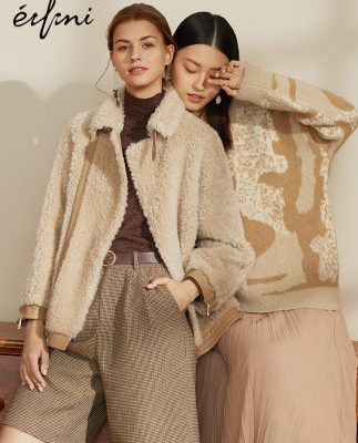 Áo khoác nữ mùa đông Evelyn 2019 áo khoác len Hàn Quốc mới 100% len nhỏ hương thơm áo gió nữ