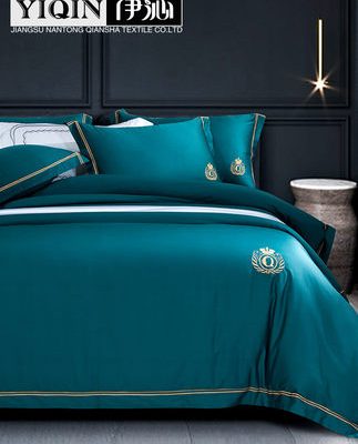 Nhẹ gió sang trọng lưới đỏ chăn 60 miếng bông dài chủ yếu cotton bốn mảnh cotton khách sạn 2 mét giường