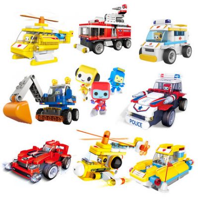 Bruker luôn thay đổi hạt lớn trẻ em chèn khối bé lắp ráp đồ chơi Brook boy boy girl