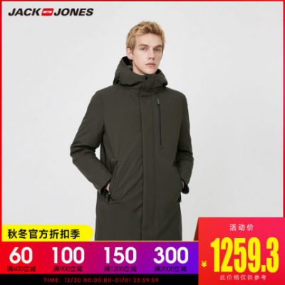 JackJones Jack Winter Winter trùm đầu ấm không thấm nước dài dày xuống áo khoác nam Áo khoác mới