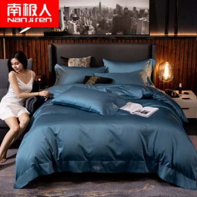 Nam Cực 60 Tribute satin dài chủ yếu cotton phong cách khách sạn bốn mảnh bông vải lanh trải giường chăn