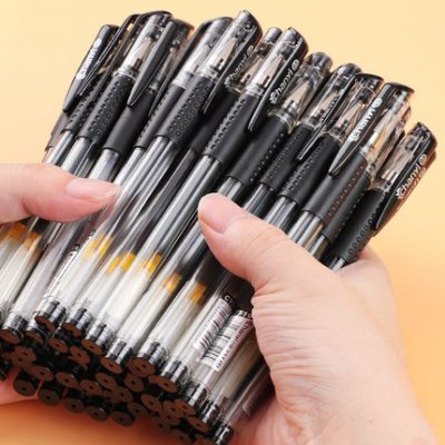 200 Chuang Yi Gel Pen 0,5mm Bút nước đen Cổ điển Tiêu chuẩn Châu Âu Bullet Chữ ký Văn phòng Sinh viên Vật tư Văn phòng phẩm Bán buôn