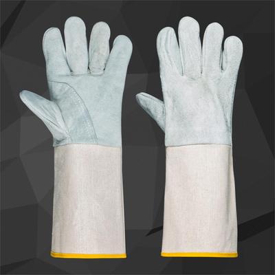 Vải công nghiệp găng tay lao động bảo vệ hai lớp dày bảo hộ lao động bảo vệ chống mài mòn nhà sản xuất chịu nhiệt bán cao chịu nhiệt